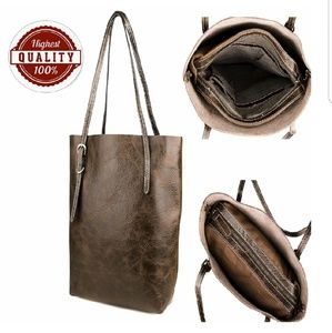 leather tote